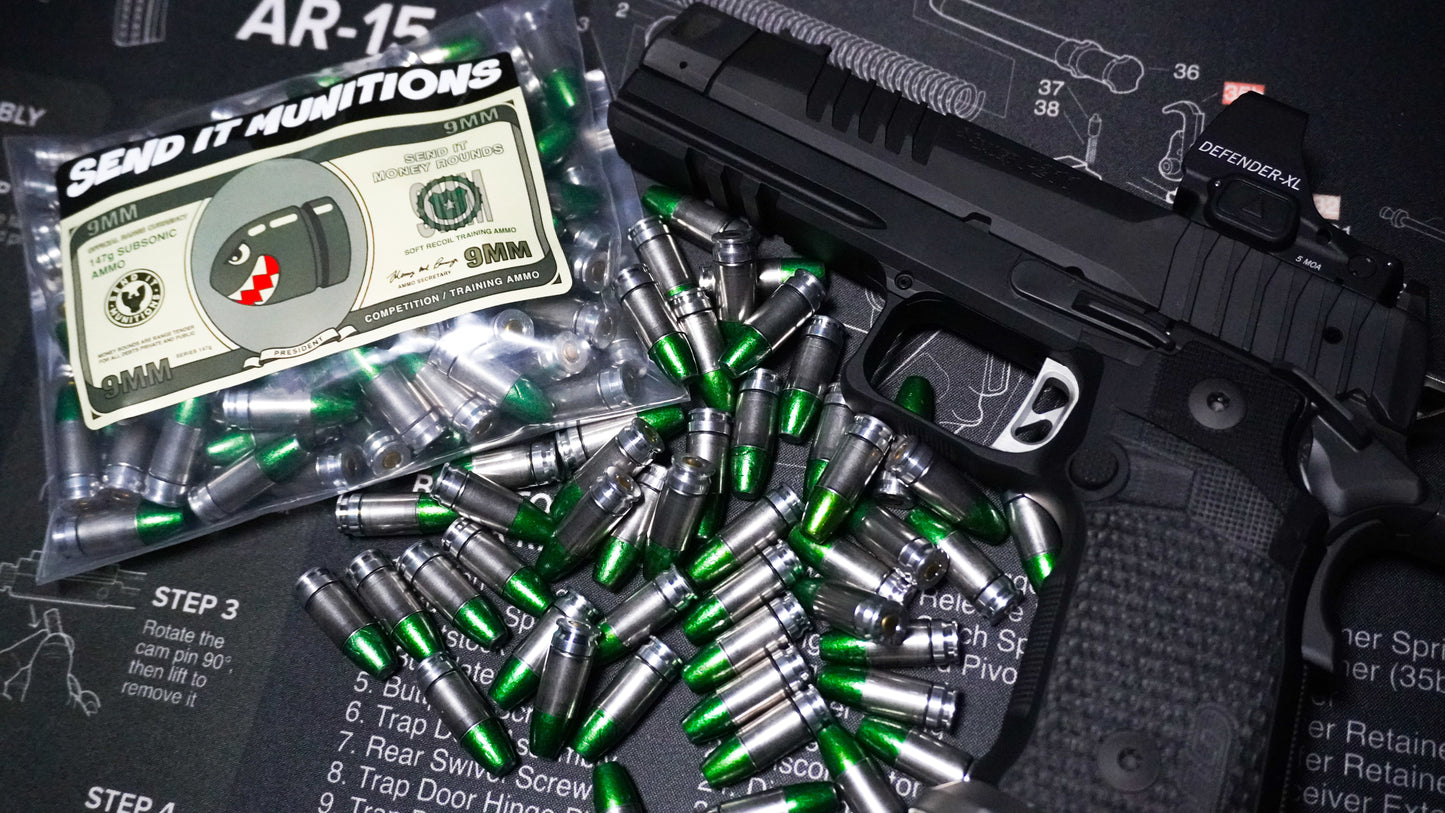 Money Rounds: Ultra Low Recoil 147g 9mm (100 count)
